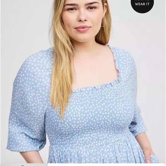 Midi Guaze 3/4 Length Sleeve Dress - Picture 3 of 6